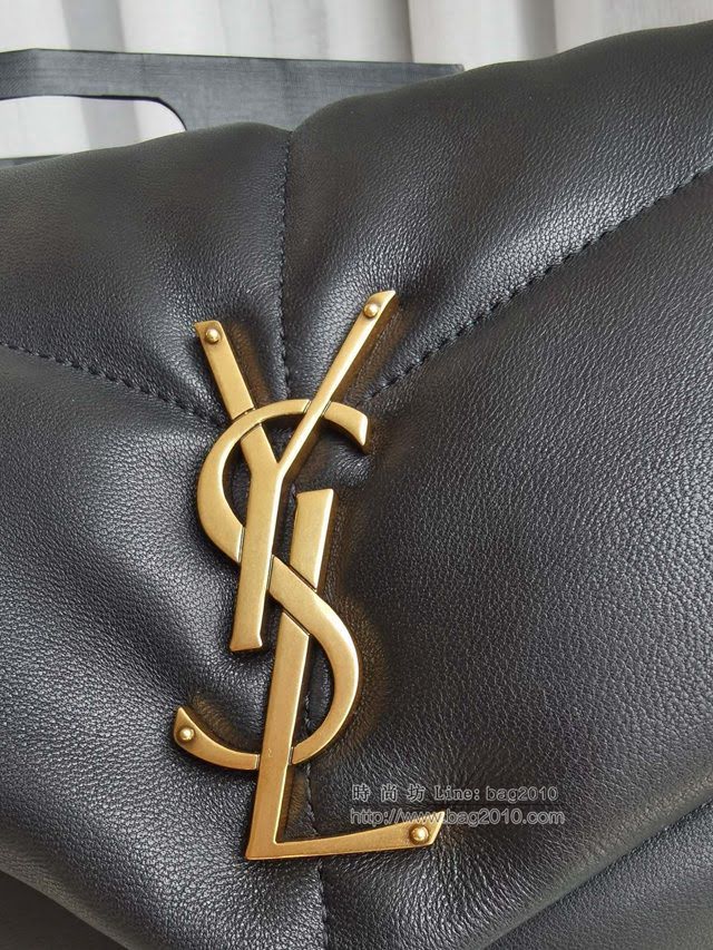 YSL爆款女士包包 聖羅蘭經典款LOULOU PUFFER絎縫小羊皮包 YSL肩背斜挎包 577475  jjh1158